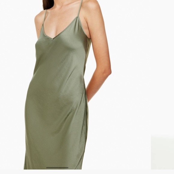 Royal Blue Wilfred Slip Only Dress, size Small, satin - Picture 9 of 12